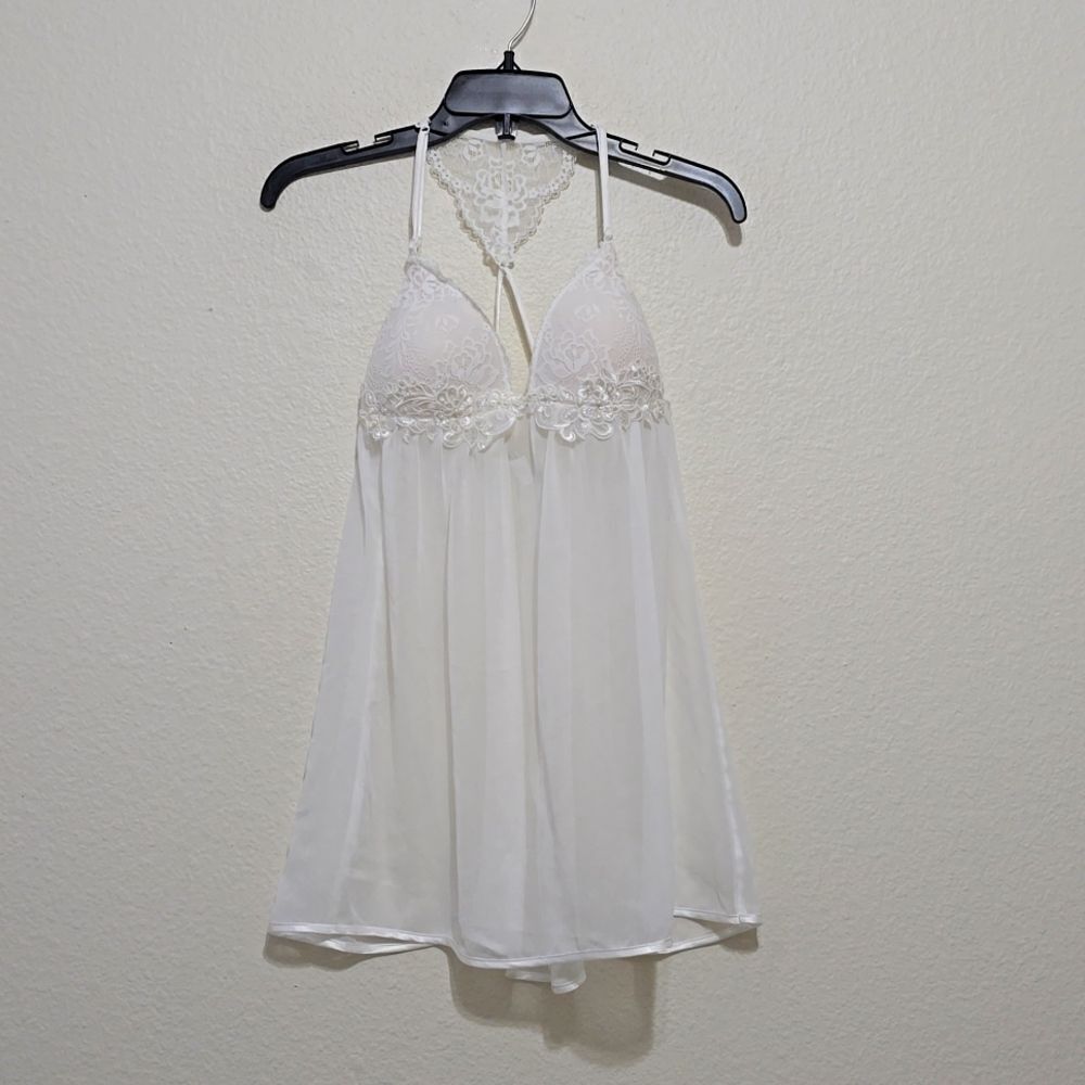 Linda Donatella racerback padded off white  piece   babydoll S